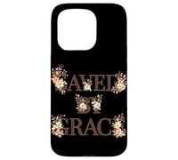 Saved By Grace Christian Floral Faith Jesus Worship God Case for iPhone 15 Pro