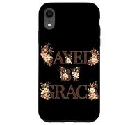 Saved By Grace Christian Floral Faith Jesus Worship God Case for iPhone XR