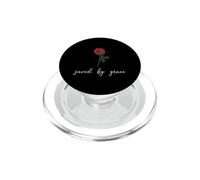 Saved By Grace Christian Flower Jesus Religious Faith PopSockets PopGrip for MagSafe