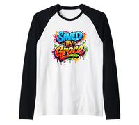 Saved by Grace - Christian Graffiti Raglan Baseball Tee