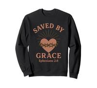 Saved By Grace Ephesians 2:8 Bible Verse Christian Sweatshirt