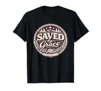 Saved By Grace Ephesians 2:8 Christian Bible Faith Design T-Shirt
