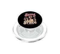 Saved By Grace Ephesians 2:8 Christian Bible Verse PopSockets PopGrip for MagSafe