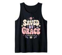 Saved By Grace Ephesians 2:8 Christian Bible Verse Tank Top
