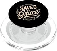 Saved By Grace Ephesians 2 8 Christian Scripture Bible PopSockets PopGrip for MagSafe