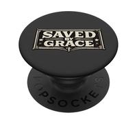 Saved By Grace Ephesians 2:8 Rustic Christian Redemption PopSockets Adhesive PopGrip