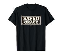 Saved By Grace Ephesians 2:8 Rustic Christian Redemption T-Shirt