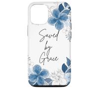 Saved by Grace Floral Christian Case for iPhone 12/12 Pro