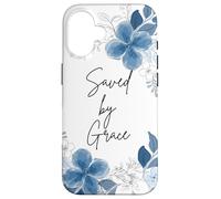 Saved by Grace Floral Christian Case for iPhone 16
