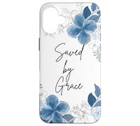 Saved by Grace Floral Christian Case for iPhone 16 Plus