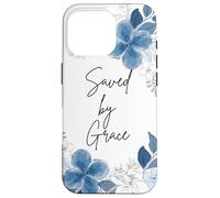 Saved by Grace Floral Christian Case for iPhone 16 Pro