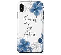 Saved by Grace Floral Christian Case for iPhone XS Max