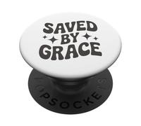 Saved By Grace Jesus Christian Christianity PopSockets Adhesive PopGrip