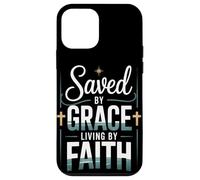 Saved by Grace Living by Faith Christian Streetwear Case for iPhone 12 mini