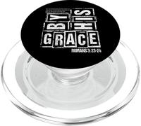 Saved By Grace Romans 3 23 24 Christian Bible Verse Faith PopSockets PopGrip for MagSafe
