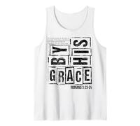 Saved by Grace Romans 3 23 24 Christian Bible Verse Faith Tank Top