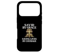 Saved by Grace Saving Lives by Courage Firefighter Case for iPhone 17 Pro