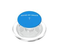 Saved By Grace Simple Cross Christianity PopSockets PopGrip for MagSafe