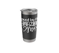 Saved by His Amazing Grace Stainless Steel Insulated Tumbler