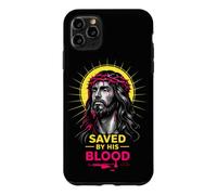 Saved By His Blood Jesus Christ Crown Of Thorns Christian Case for iPhone 11 Pro Max