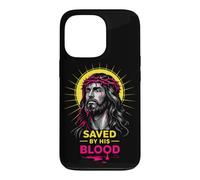 Saved By His Blood Jesus Christ Crown Of Thorns Christian Case for iPhone 13 Pro