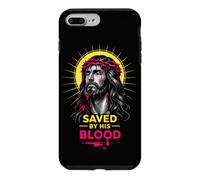 Saved By His Blood Jesus Christ Crown Of Thorns Christian Case for iPhone 7 Plus/8 Plus