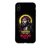 Saved By His Blood Jesus Christ Crown Of Thorns Christian Case for iPhone XS Max