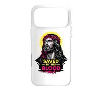 Saved By His Blood Jesus Christ Redemption Modern Faith Art Case for iPhone 17 Pro Max