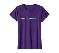 Saved by his Grace T-Shirt, Women, Purple, Large
