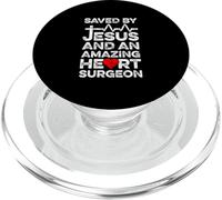 Saved By Jesus And An Amazing Heart Surgeon Heart Disease PopSockets PopGrip for MagSafe