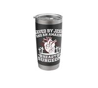 Saved by Jesus and an Amazing Heart Surgeon Stainless Steel Insulated Tumbler
