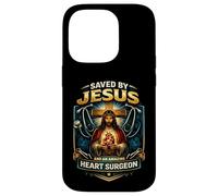 Saved By Jesus And An Amazing Heart Surgeon Survivor Christ Case for iPhone 14 Pro