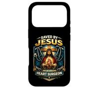 Saved By Jesus And An Amazing Heart Surgeon Survivor Christ Case for iPhone 17 Pro