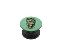 Saved By Mercy Growing Through Faith Christian Design PopSockets Adhesive PopGrip