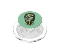Saved By Mercy Growing Through Faith Christian Design PopSockets PopGrip for MagSafe