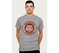 Saved By The Bell Men's Bayside Tigers T-Shirt in Mid Grey | Size: Small Saved By The Bell Mid Grey S