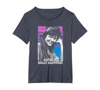 Saved by The Bell Saved by Kelly Kapowski T-Shirt, Women's Plus, Heather Blue, 1X