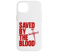 Saved By The Blood Cross of Nails Christ Follower Christian Case for iPhone 14 Plus