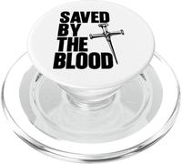 Saved By The Blood Cross of Nails Christ Follower Christian PopSockets PopGrip for MagSafe