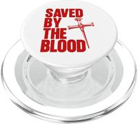 Saved By The Blood Cross of Nails Christ Follower Christian PopSockets PopGrip for MagSafe