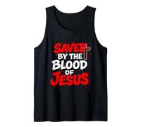 Saved By The Blood Of Jesus Romans 3 25 1 John 2 2 Tank Top