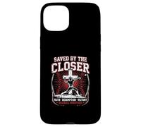 Saved By The Closer Christian Baseball Jesus Faith Case for iPhone 15 Plus