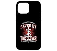 Saved By The Closer Christian Baseball Jesus Faith Case for iPhone 16 Pro Max