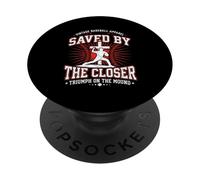 Saved By The Closer Christian Baseball Jesus Faith PopSockets Adhesive PopGrip