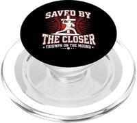 Saved By The Closer Christian Baseball Jesus Faith PopSockets PopGrip for MagSafe