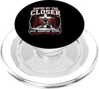 Saved By The Closer Christian Baseball Jesus Faith PopSockets PopGrip for MagSafe