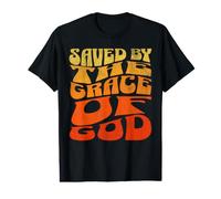 Saved by the Grace of God Christian Women Men Value Graphic T-Shirt
