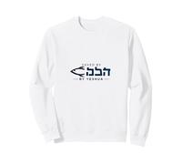 Saved By Yeshua Christian Faith Inspirational Stuff For Men Sweatshirt, Adult Unisex, White, Medium