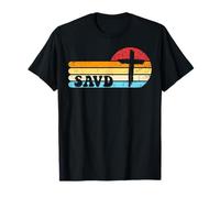 Saved Cross Retro Bible Christian Faith Jesus Savd T-Shirt