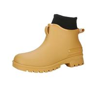 saved for later items daily deals Short Wellies Women Garden Short Wellies Non-Slip Wellies Work Wellies Neoprene Insulated Rubber Hiking Boots Lightweight Garden B black boots women